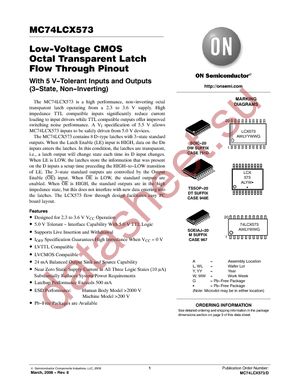 MC74LCX573DWG datasheet  